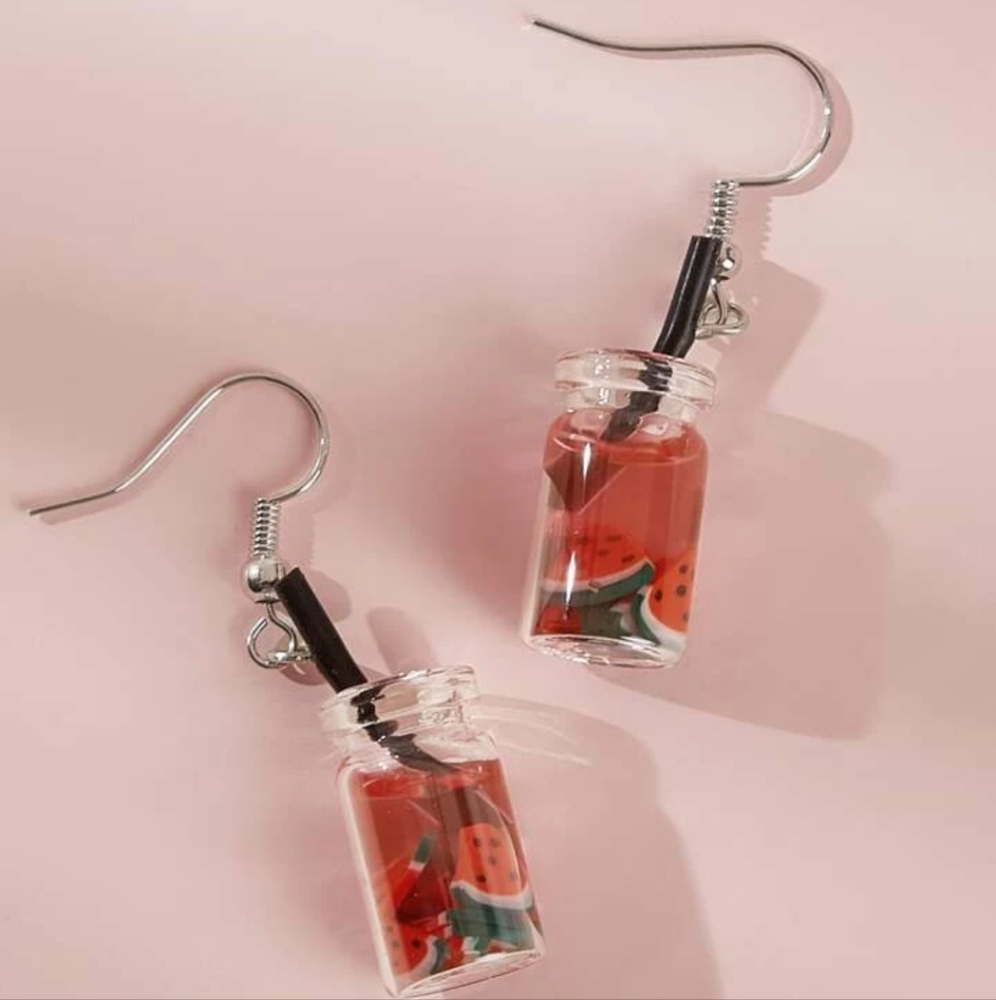 Watermelon Jar Earrings - Picture 1 of 5